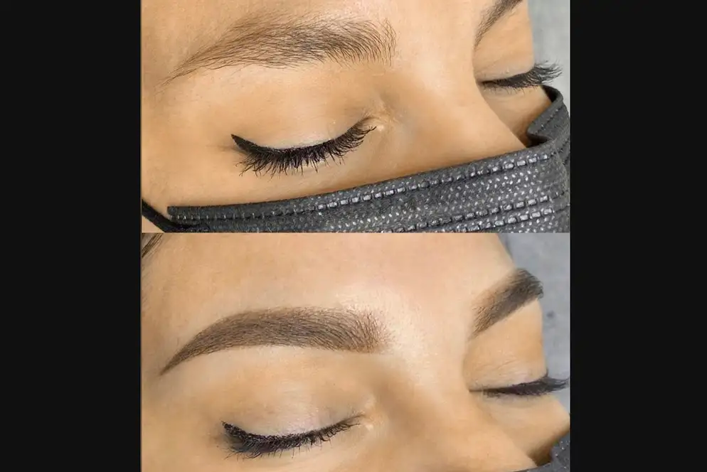 Ombre brow technique
